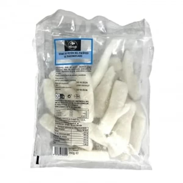 Tiras de potón del pacífico ultracongelado Carrefour El Mercado 360 g - 0.36 kg - Imagen del producto en Findit