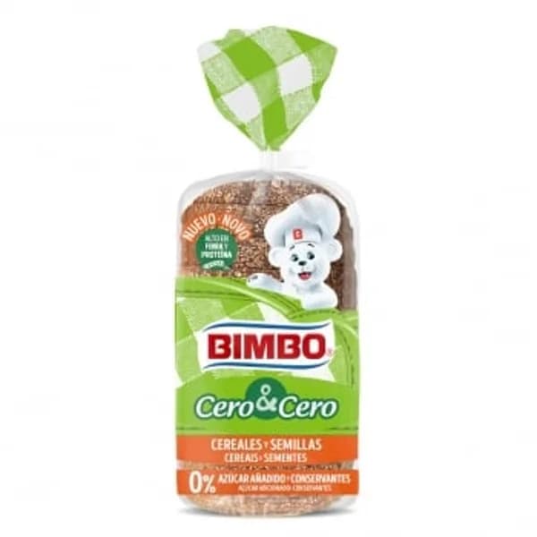 Pan de molde cereales y semillas Cero&Cero Bimbo 360 g. - 0.36 kg - Imagen del producto en Findit