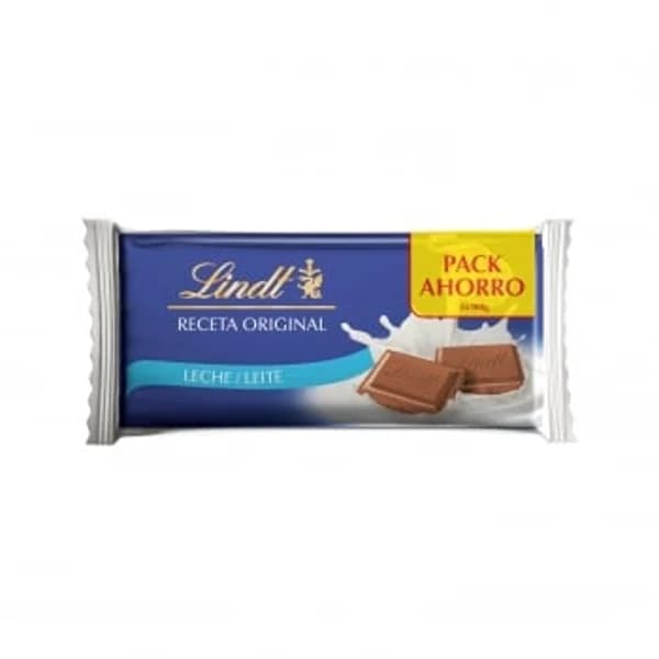 Chocolate con leche Lindt pack de 3 unidades de 100 g. - 0.3 kg - Imagen del producto en Findit