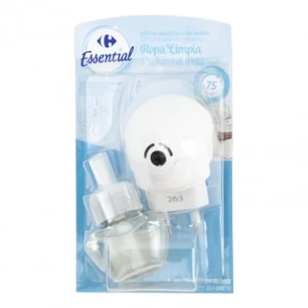 Ambientador difusor eléctrico + recambio olor ropa limpia Essential Carrefour 1 ud. - 1 ud - Imagen del producto en Findit