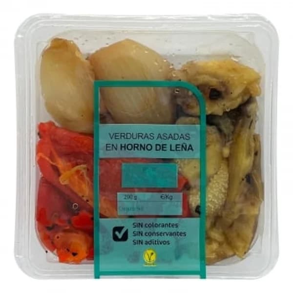 Verduras asadas en horno de leña 290 g - 0.29 kg - Imagen del producto en Findit