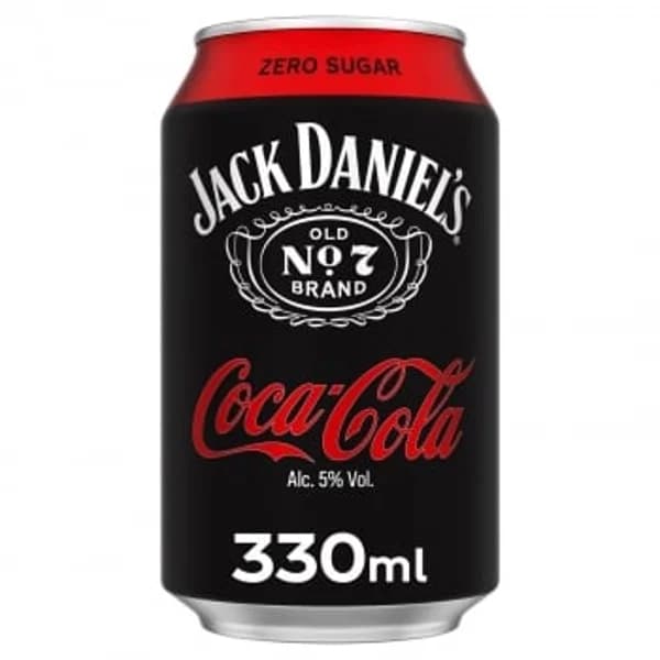 Whisky Jack Daniel’s con Coca-Cola Zero azúcar lata 33 cl. - 0.33 l - Imagen del producto en Findit