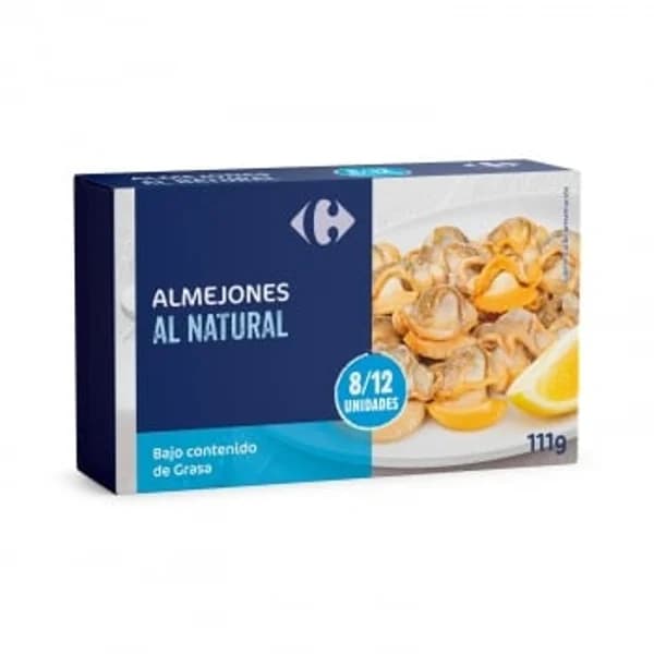 Almejones al natural Carrefour 63 g. - 0.06 kg - Imagen del producto en Findit