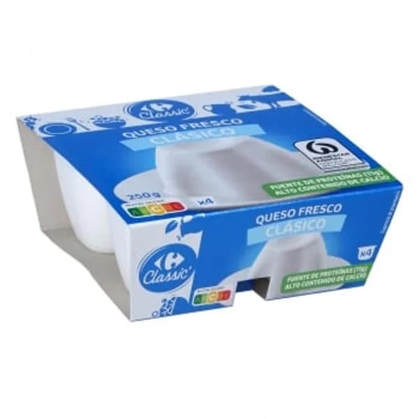 Queso fresco Classic´ Carrefour 250 g - 0.25 kg - Imagen del producto en Findit