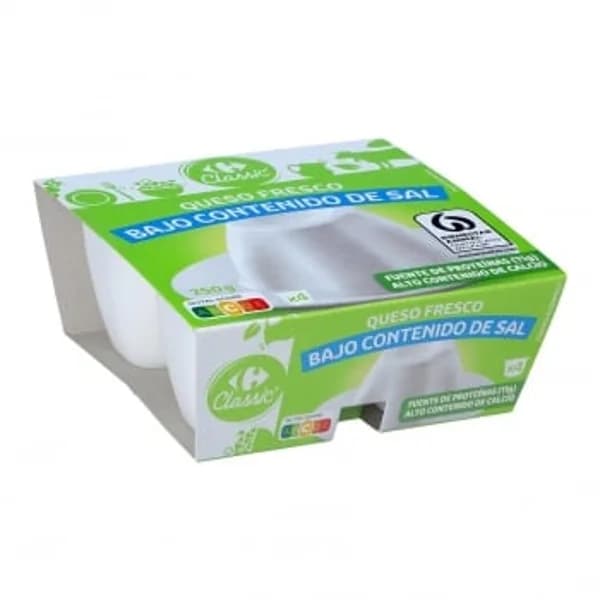 Queso fresco Carrefour Classic 250 g - 0.25 kg - Imagen del producto en Findit