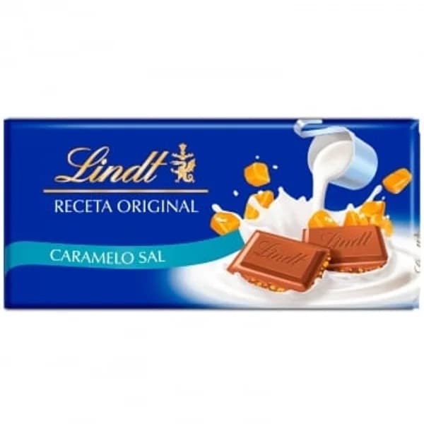 Chocolate con leche y caramelo salado Lindt 100 g. - 0.1 kg - Imagen del producto en Findit
