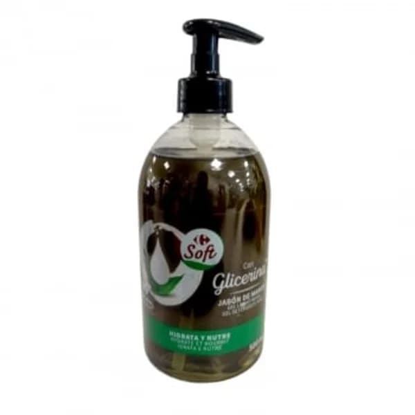 Jabón de manos glicerina Soft Carrefour 500 ml - 0.49 l - Imagen del producto en Findit