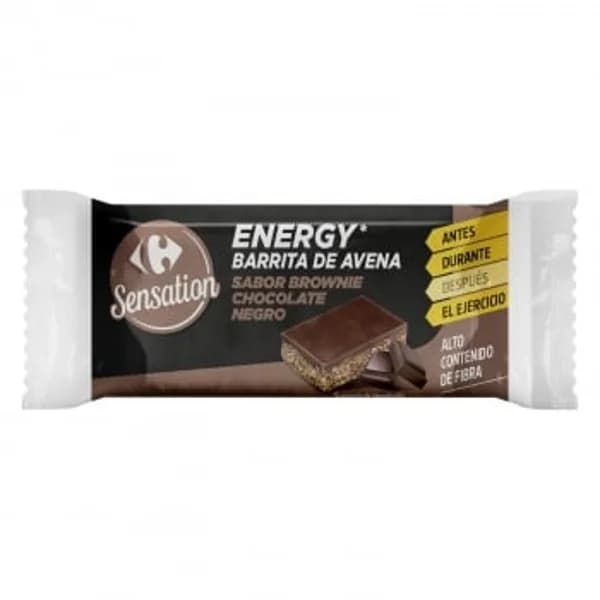 Barrita de avena brownie chocolate negro Carrefour Sensation 50 g. - 0.05 kg - Imagen del producto en Findit