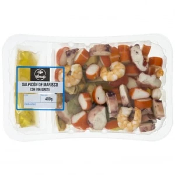 Salpicón de marisco con vinagreta Carrefour El Mercado 400 g - 0.4 kg - Imagen del producto en Findit