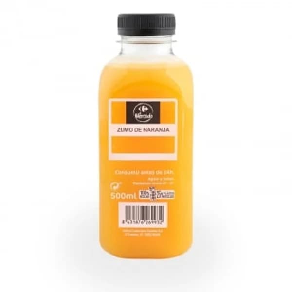 Zumo de naranja recién exprimido Carrefour 500 ml - 0.5 l - Imagen del producto en Findit