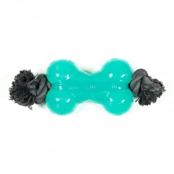 Hueso TPR Turquesa limpieza dental para perro Kimbo talla M - 1 ud - Imagen del producto en Findit