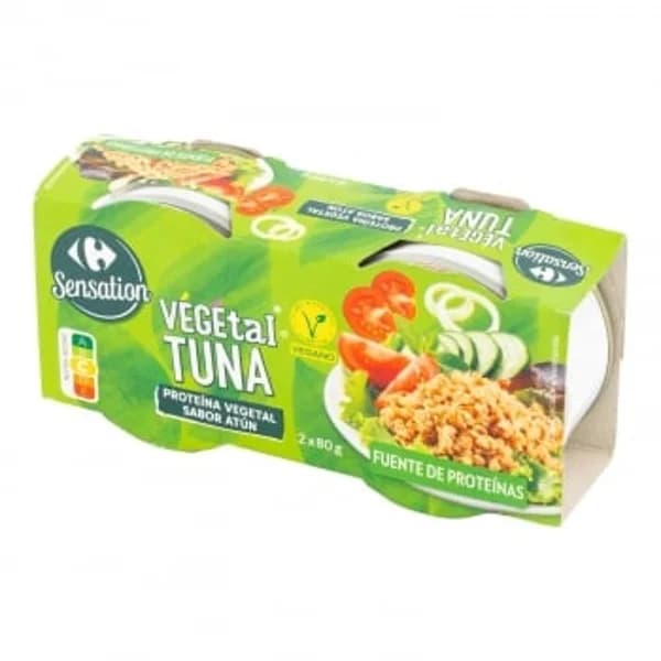 Proteína vegetal sabor atún Sensation Carrefour 160 g. - 0.16 kg - Imagen del producto en Findit