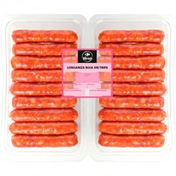 Longaniza roja fresca Carrefour El Mercado 650 g - 0.65 kg - Imagen del producto en Findit
