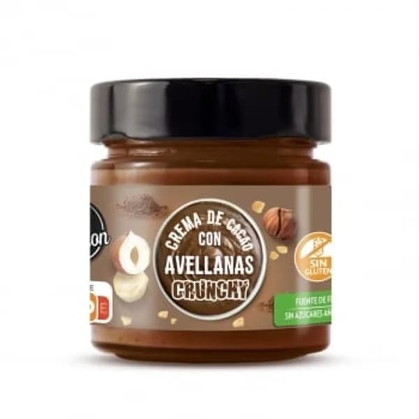 Crema de cacao con avellanas crunchy Sensation Carrefour sin gluten 180 g. - 0.18 kg - Imagen del producto en Findit