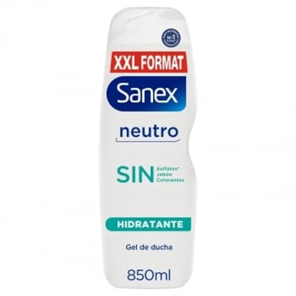 Gel de ducha neutro hidratante Sanex 850 ml. - 0.86 l - Imagen del producto en Findit