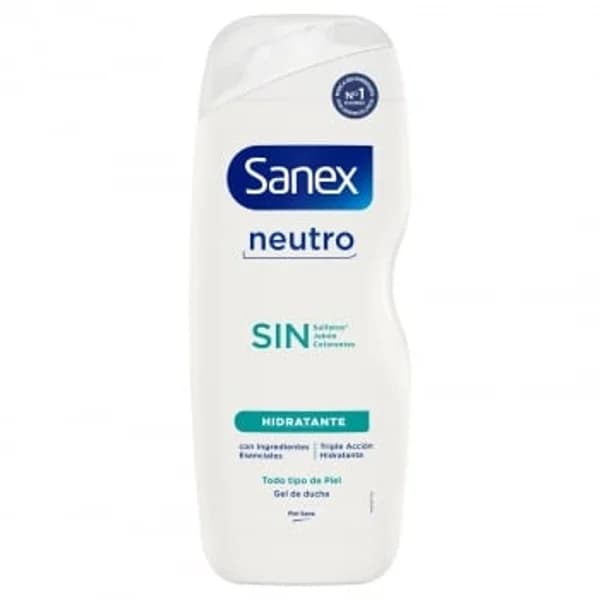 Gel de ducha neutro hidratante Sanex 600 ml. - 0.6 l - Imagen del producto en Findit