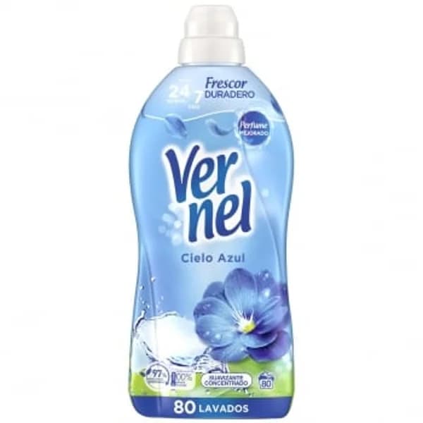 Suavizante concentrado cielo azul Vernel 80 lavados. - 81 ud - Imagen del producto en Findit