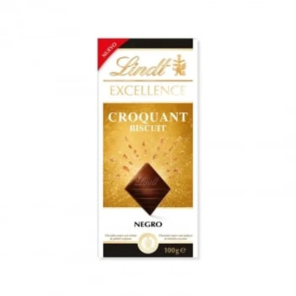 Chocolate negro crocant biscuits Lindt Excellence 100 g. - 0.1 kg - Imagen del producto en Findit