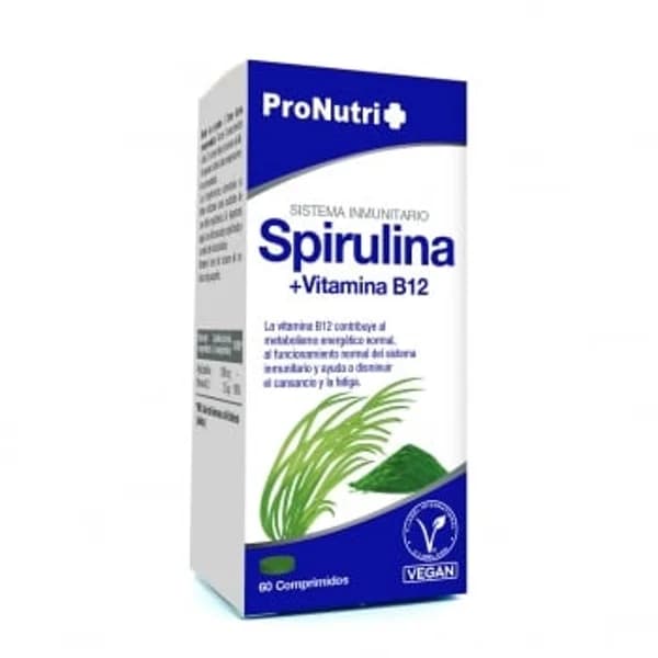 Spirulina y vitamina B12 Sistema Inmunitario Pronutri 60 ud. - 0.03 kg - Imagen del producto en Findit