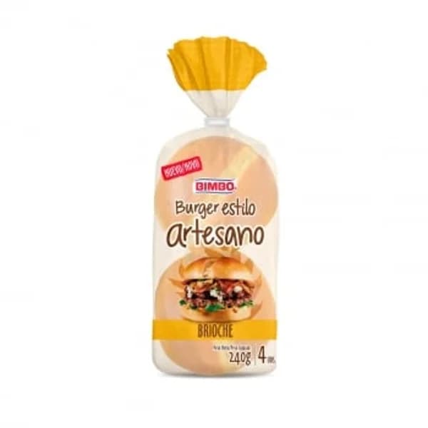 Pan burger brioche artesano Bimbo 240 g. - 0.24 kg - Imagen del producto en Findit