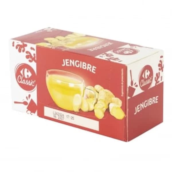 Infusión de Jengibre en bolsitas Carrefour Classic 20 ud. - 0.04 kg - Imagen del producto en Findit