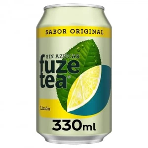 Fuze Tea té sabor limón sin azúcar lata 33 cl. - 0.33 l - Imagen del producto en Findit