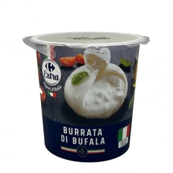 Burrata bufala Carrefour Extra 125 g - 0.12 kg - Imagen del producto en Findit