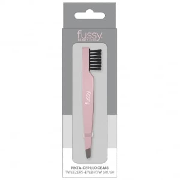 Pinza para depilar con cepillo cejas Fussy 1 ud. - 1 ud - Imagen del producto en Findit