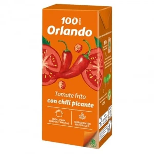 Tomate frito con chili picante Orlando brik 350 g. - 0.35 kg - Imagen del producto en Findit