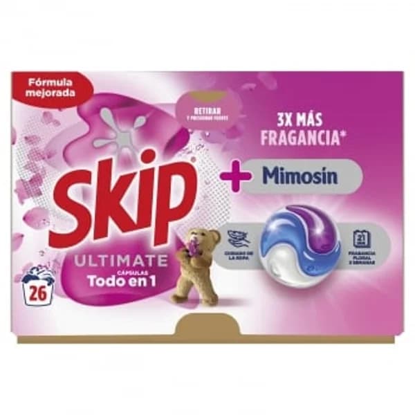 Detergente con fragancia mimosín Ultimate Skip 26 lavados. - 26.16 ud - Imagen del producto en Findit