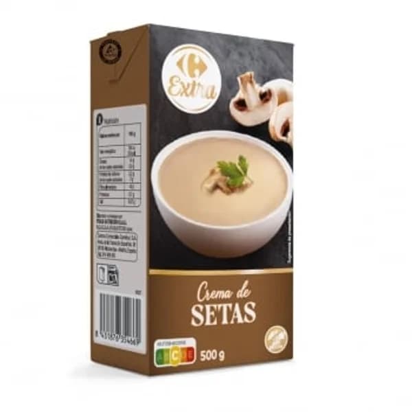 Crema de setas Carrefour Extra sin gluten 500 g. - 0.5 kg - Imagen del producto en Findit