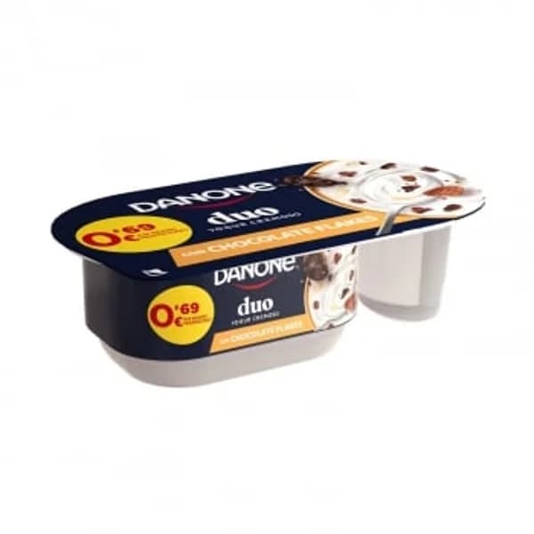 Yogur con copos de maíz cubiertos de chocolate Danone 102 g. - 0.1 kg - Imagen del producto en Findit