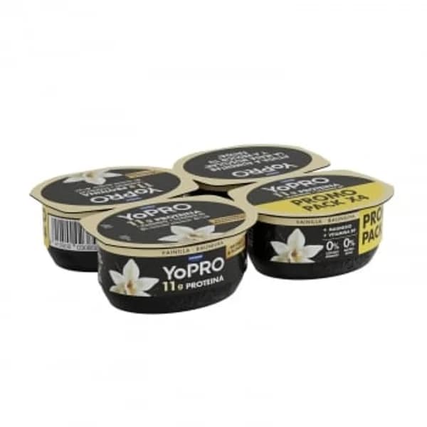 Leche fermentada desnatada aromatizada con vainilla YoPro Danone pack de 4 unidades de 120 g. - 0.48 kg - Imagen del producto en Findit