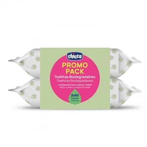 Toallitas para bebé biodegradables Chicco 120 ud. - 106.33 ud - Imagen del producto en Findit