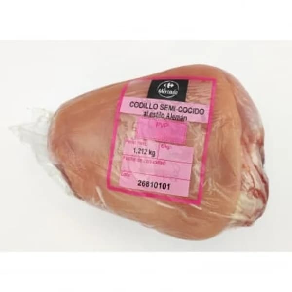 Codillo de cerdo salmuerizado semicocido al estilo Alemán Carrefour El Mercado 1,2 kg aprox - 0.5 kg - Imagen del producto en Findit