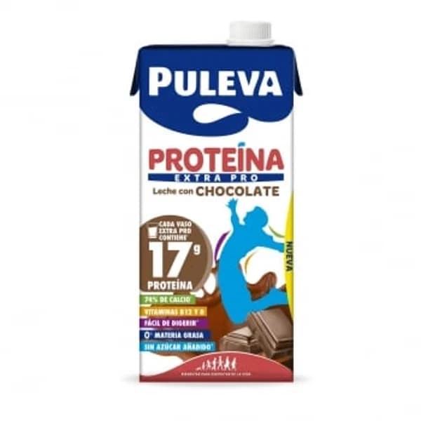 Leche desnatada con cacao enriquecida en proteínas, calcio y vitaminas D, K y B12 Puleva sin lactosa 1 l. - 1 l - Imagen del producto en Findit