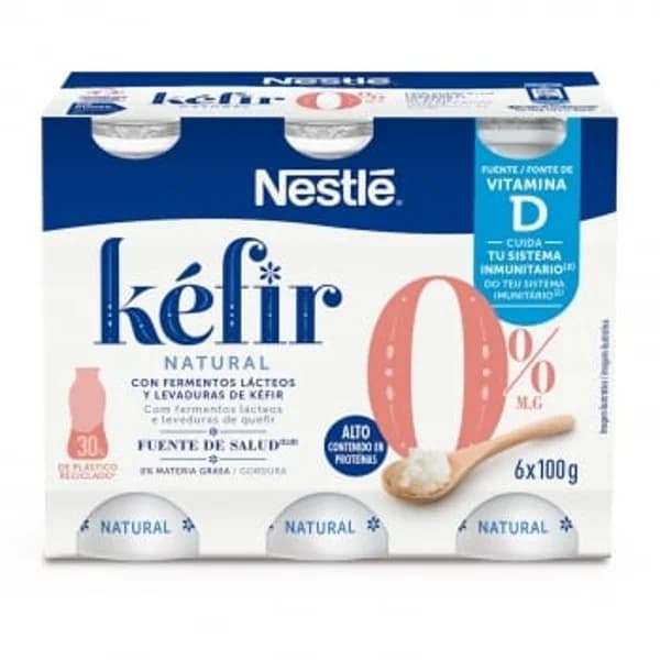 Kéfir natural Nestlé pack de 6 unidades de 100 g. - 0.6 kg - Imagen del producto en Findit