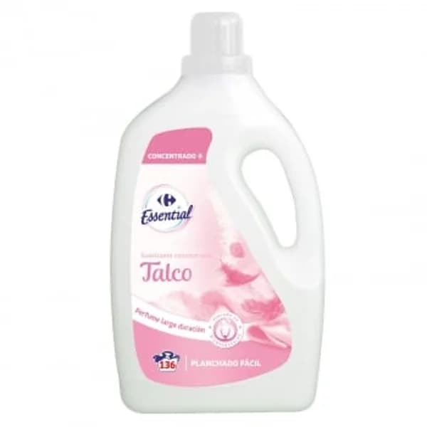Suavizante concentrado talco Essential Carrefour 136 lavados. - 154.5 ud - Imagen del producto en Findit