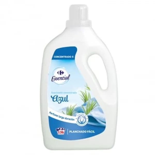 Suavizante concentrado azul Essential Carrefour 136 lavados. - 154.5 ud - Imagen del producto en Findit