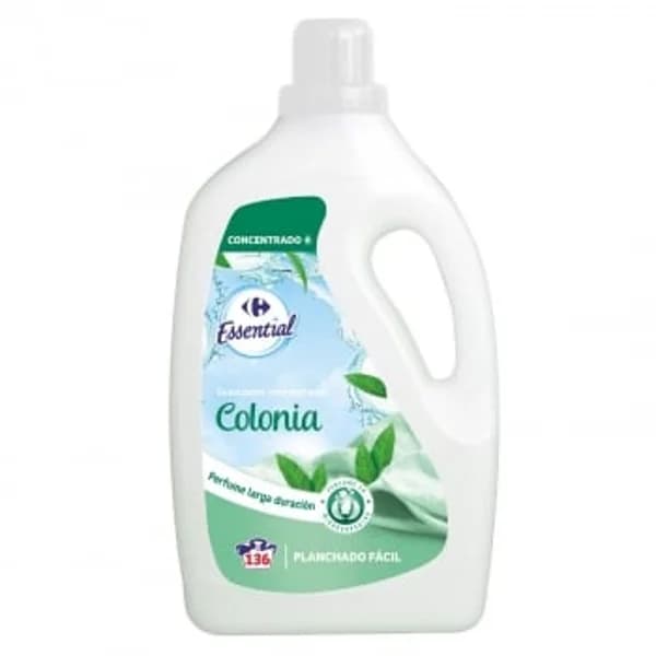 Suavizante concentrado colonia Essential Carrefour 136 lavados. - 154.5 ud - Imagen del producto en Findit