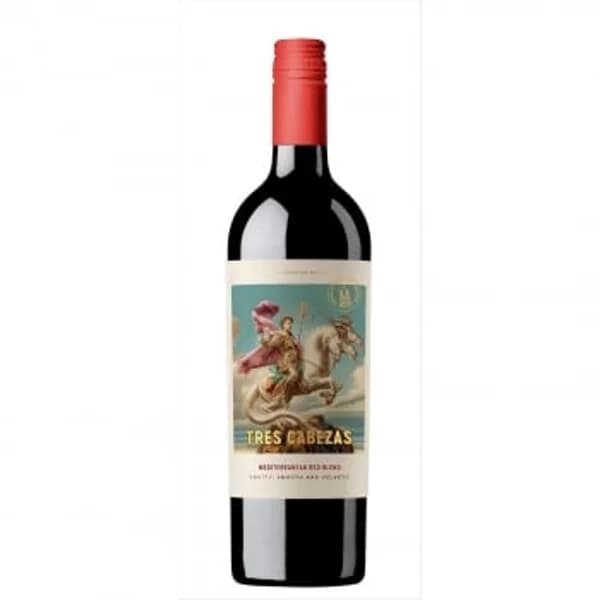 Vino tinto joven Mediterranean Red Blend Tres Cabezas 75 cl. - 1 ud - Imagen del producto en Findit