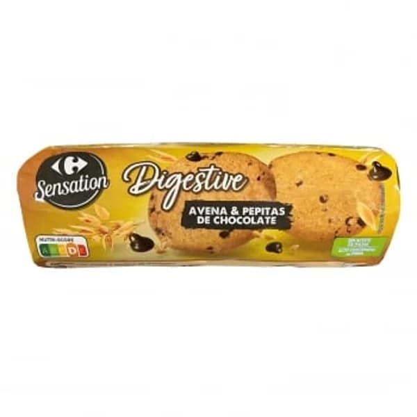 Galletas de avena con pepitas de chocolate Carrefour Sensation 425 g. - 0.42 kg - Imagen del producto en Findit