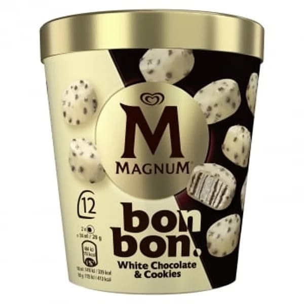 Bombones helados white chocolate & cookies Magnum 12 ud. - 12.06 ud - Imagen del producto en Findit