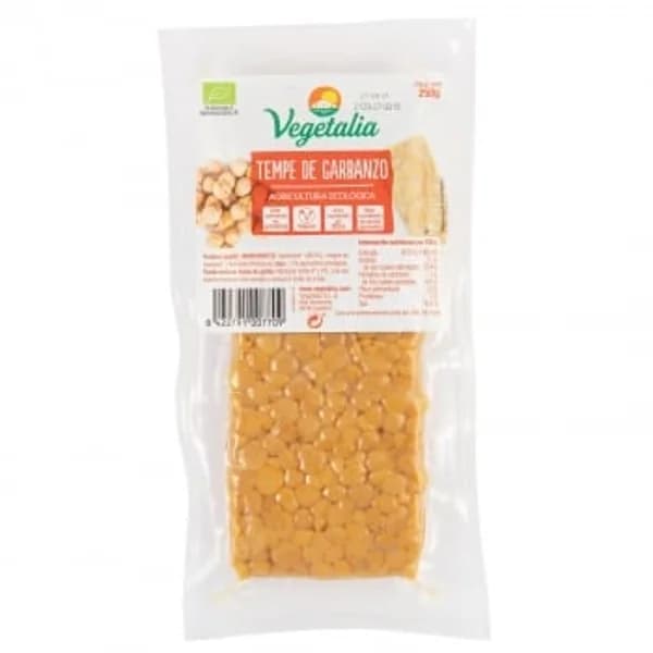 Tempe de garbanzo ecológico Vegetalia 250 g. - 0.25 kg - Imagen del producto en Findit