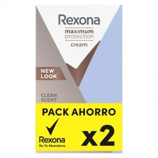 Desodorante roll-on men clean scent Maximum Protection Rexona pack 2 unidades 45 ml. - 0.09 l - Imagen del producto en Findit