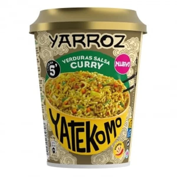 Arroz con verduras en salsa de curry Yarroz Yatekomo 83 g. - 0.08 kg - Imagen del producto en Findit