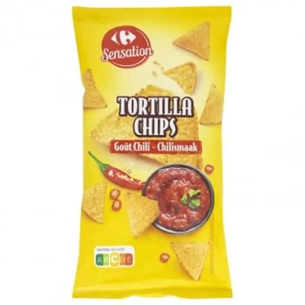 Nachos sabor chile Carrefour Sensation 200 g. - 0.2 kg - Imagen del producto en Findit