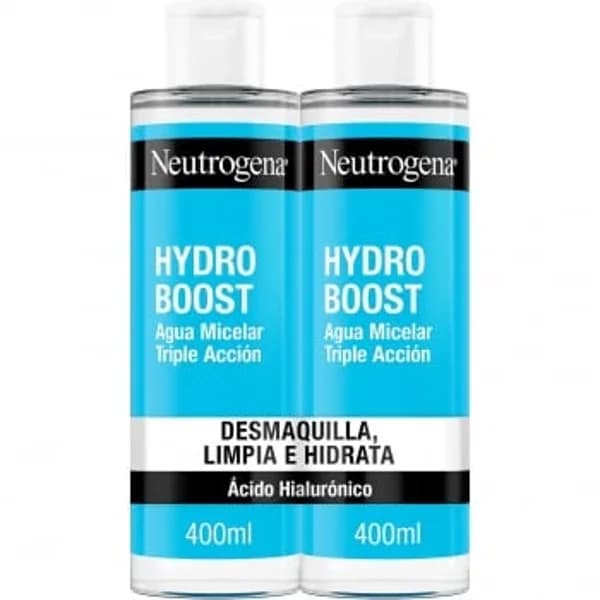 Agua micelar triple acción Hydro Boost Neutrogena pack de 2 unidades de 400 ml. - 0.8 l - Imagen del producto en Findit