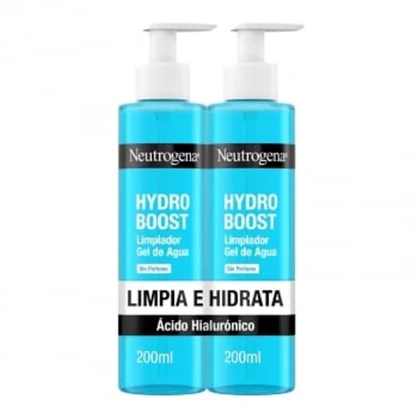Gel limpiador facial al agua Hidro Boost Neutrógena pack de 2 unidades de 200 ml. - 0.4 l - Imagen del producto en Findit