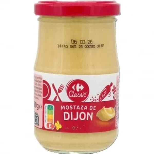 Mostaza de Dijon Classic Carrefour frasco 200 g. - 0.2 kg - Imagen del producto en Findit